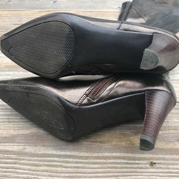 Impo Stretch Women Boot Hampton Shiny Bronze Vegan - Picture 6 of 8